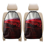 Red Wine Print Car Seat Organizers