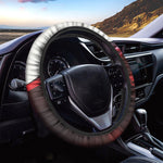 Red Wine Print Car Steering Wheel Cover