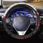 Red Wine Print Car Steering Wheel Cover
