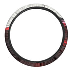 Red Wine Print Car Steering Wheel Cover