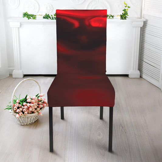 Red Wine Print Dining Chair Slipcover