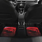 Red Wine Print Front and Back Car Floor Mats