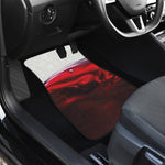 Red Wine Print Front Car Floor Mats