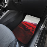 Red Wine Print Front Car Floor Mats