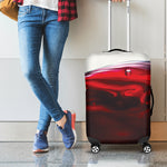 Red Wine Print Luggage Cover
