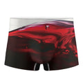 Red Wine Print Men's Boxer Briefs