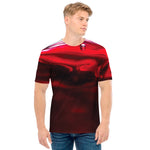 Red Wine Print Men's T-Shirt