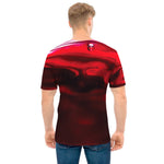 Red Wine Print Men's T-Shirt