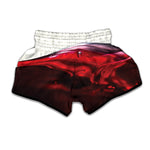 Red Wine Print Muay Thai Boxing Shorts