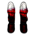 Red Wine Print Muay Thai Shin Guards