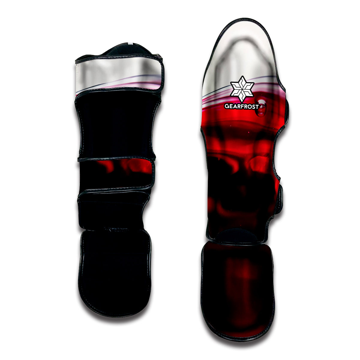 Red Wine Print Muay Thai Shin Guard
