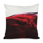 Red Wine Print Pillow Cover