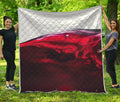 Red Wine Print Quilt