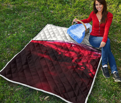 Red Wine Print Quilt