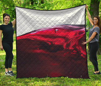 Red Wine Print Quilt