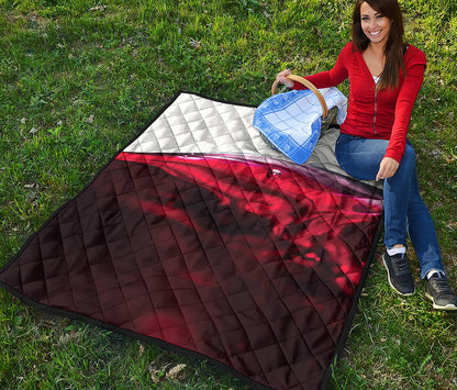 Red Wine Print Quilt