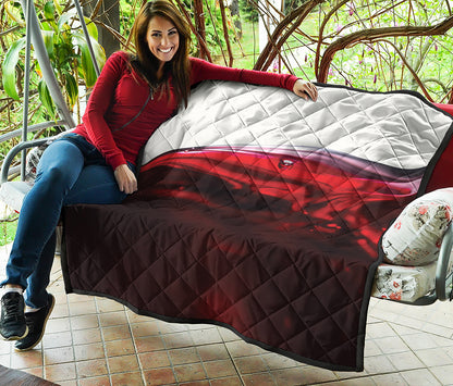 Red Wine Print Quilt