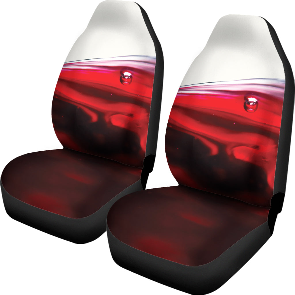 Red Wine Print Universal Fit Car Seat Covers