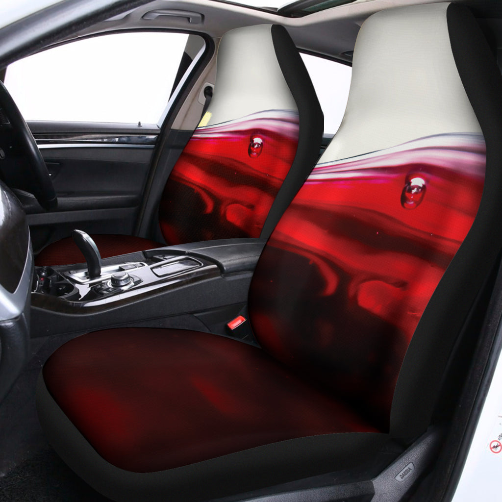 Red Wine Print Universal Fit Car Seat Covers