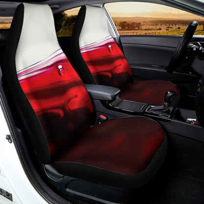 Red Wine Print Universal Fit Car Seat Covers