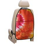 Red Yellow And Orange Tie Dye Print Car Seat Organizers