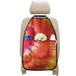 Red Yellow And Orange Tie Dye Print Car Seat Organizers