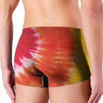Red Yellow And Orange Tie Dye Print Men's Boxer Briefs