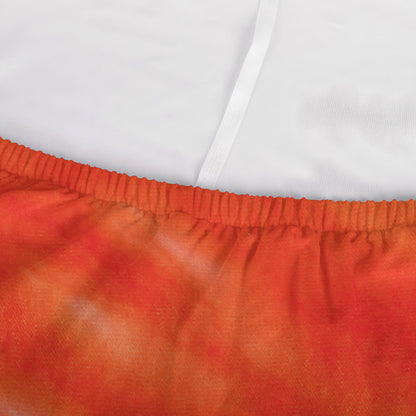 Red Yellow And Orange Tie Dye Print Sofa Cover