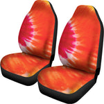 Red Yellow And Orange Tie Dye Print Universal Fit Car Seat Covers