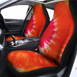 Red Yellow And Orange Tie Dye Print Universal Fit Car Seat Covers