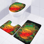 Reggae Buddha Print 3 Piece Bath Mat Set