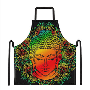 Reggae Buddha Print Apron