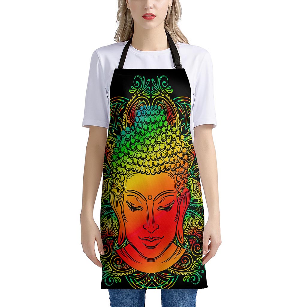 Reggae Buddha Print Apron