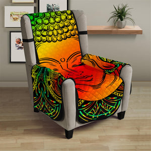 Reggae Buddha Print Armchair Protector