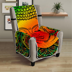 Reggae Buddha Print Armchair Protector