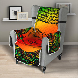 Reggae Buddha Print Armchair Protector