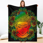 Reggae Buddha Print Blanket