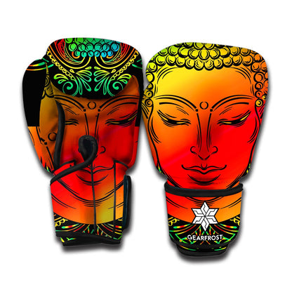 Reggae Buddha Print Boxing Gloves