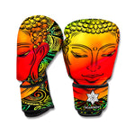 Reggae Buddha Print Boxing Gloves