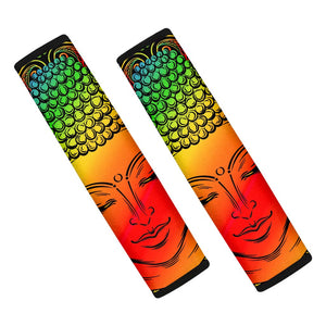 Reggae Buddha Print Car Seat Belt Covers