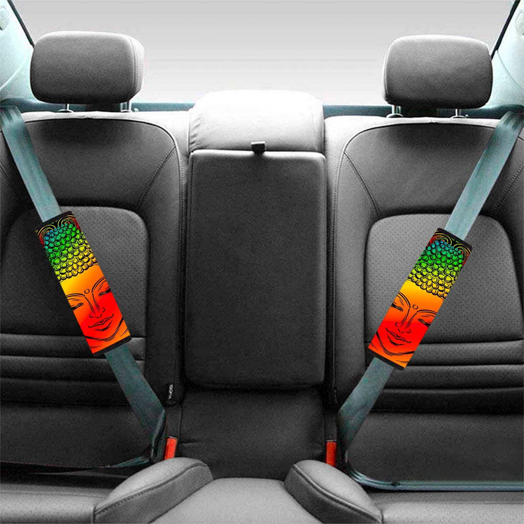 Reggae Buddha Print Car Seat Belt Covers