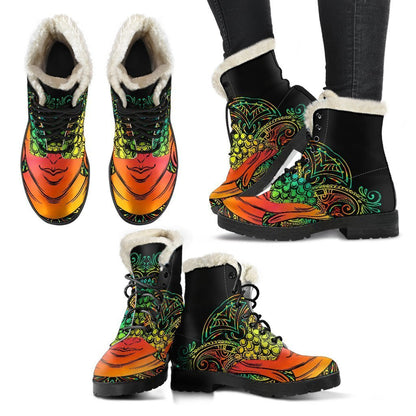 Reggae Buddha Print Comfy Boots GearFrost