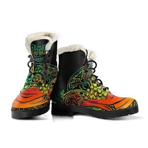 Reggae Buddha Print Comfy Boots GearFrost