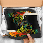Reggae Buddha Print Comfy Boots GearFrost