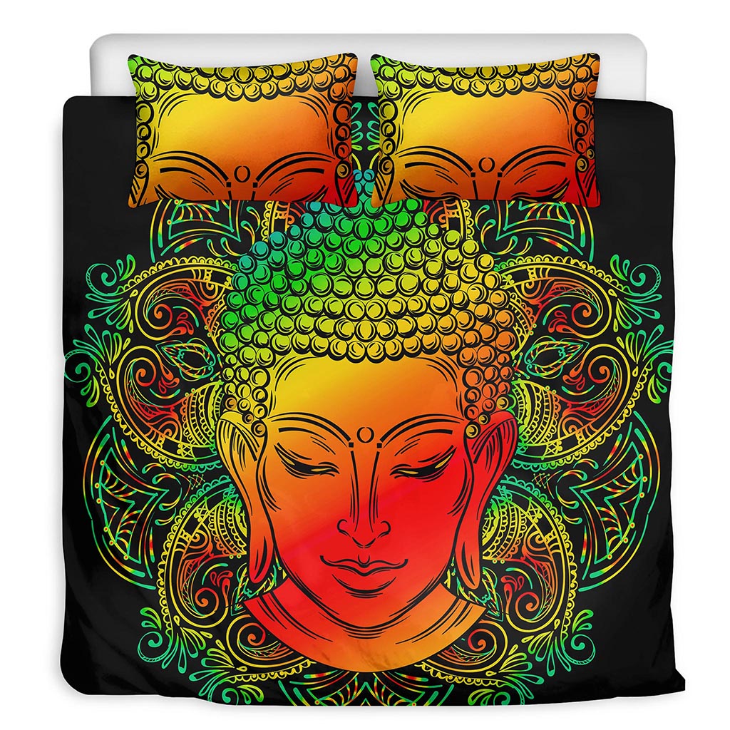 Reggae Buddha Print Duvet Cover Bedding Set
