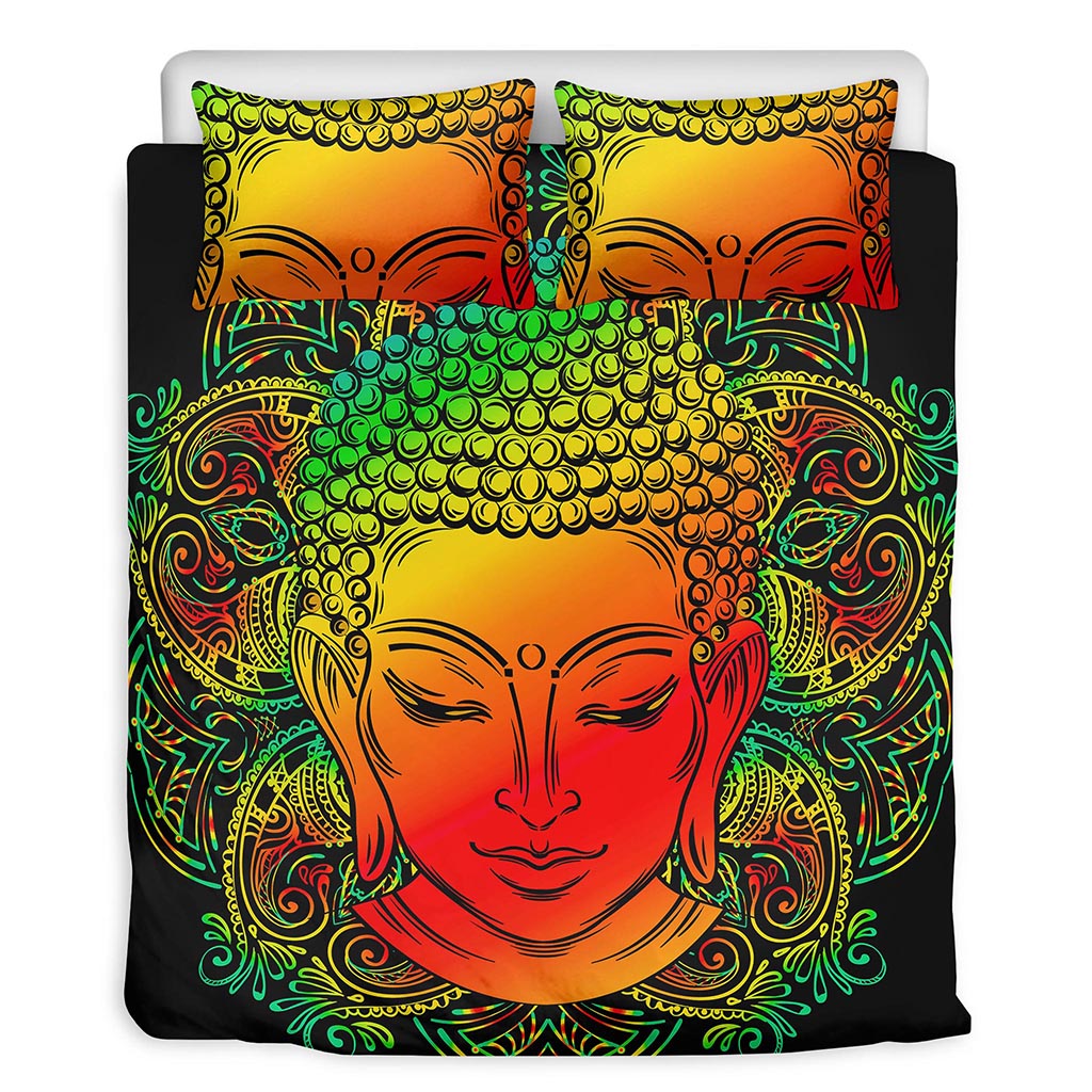 Reggae Buddha Print Duvet Cover Bedding Set