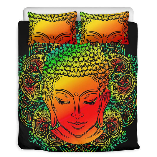 Reggae Buddha Print Duvet Cover Bedding Set