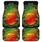 Reggae Buddha Print Front and Back Car Floor Mats