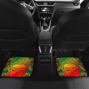 Reggae Buddha Print Front and Back Car Floor Mats