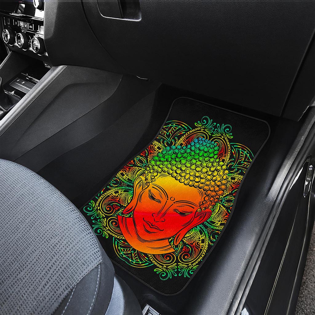 Reggae Buddha Print Front Car Floor Mats